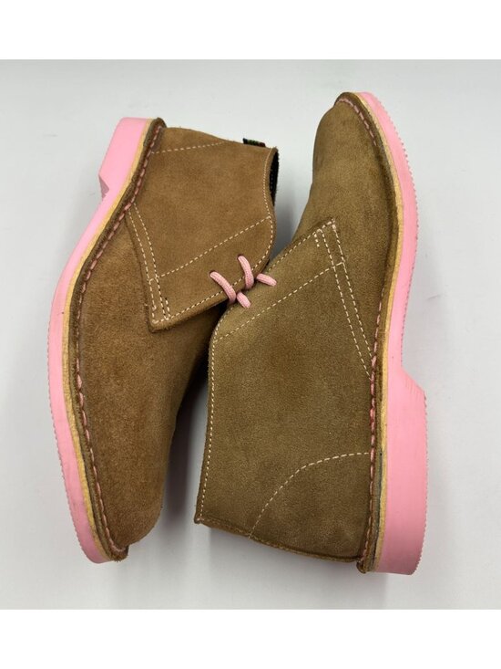 Veldskoen Tan Suede Heritage Uhambo Pink Sole Chukka Boot 8 Men’s/Women’s 10 main image 13